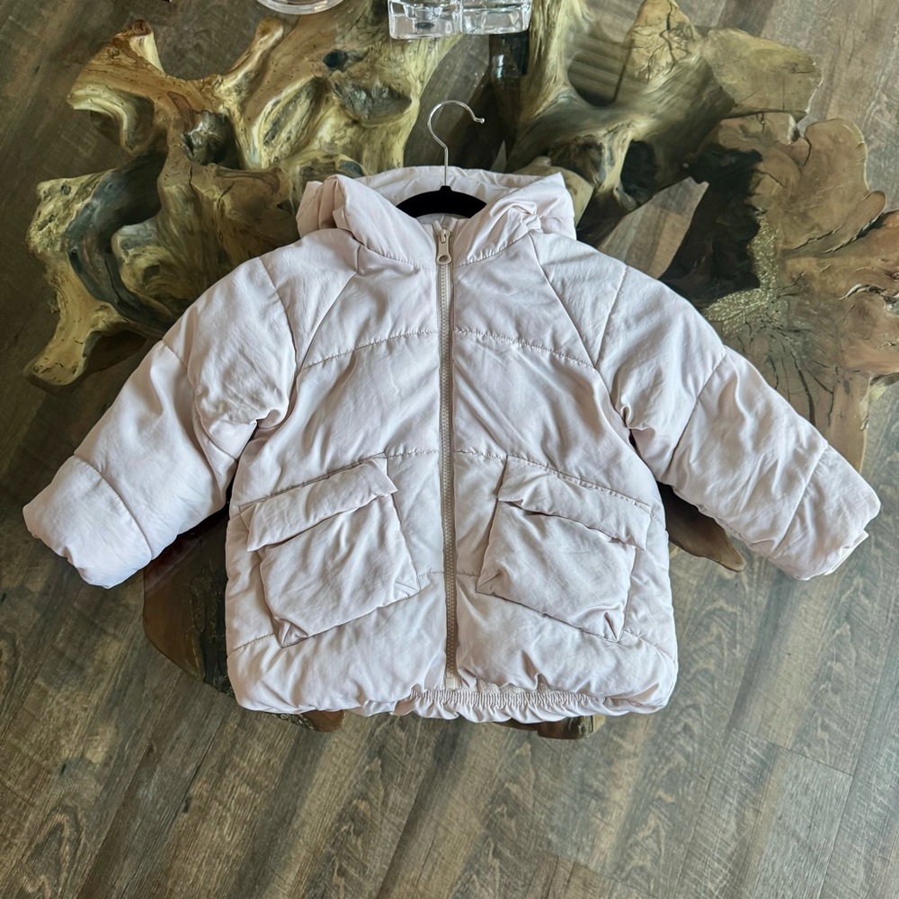 Zara Kids - Ivory Puffer Jacket